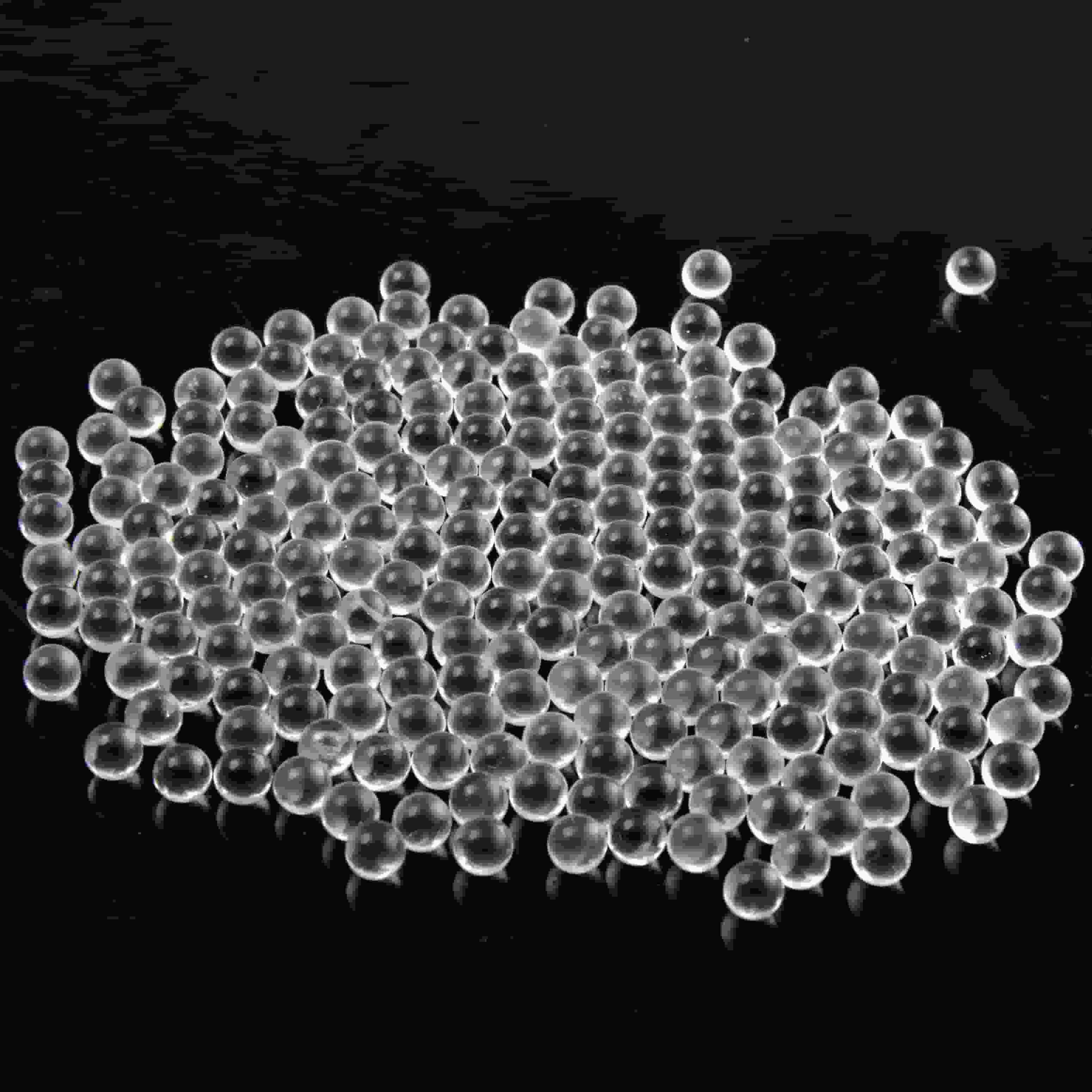  玻璃珠0.8-1.0毫米1-1.2MM镀镀硅油添加比例千分之0.1